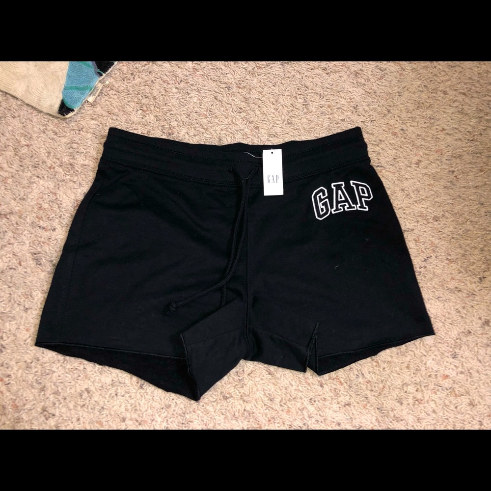 GAP black lounge or athletic high waisted shorts.